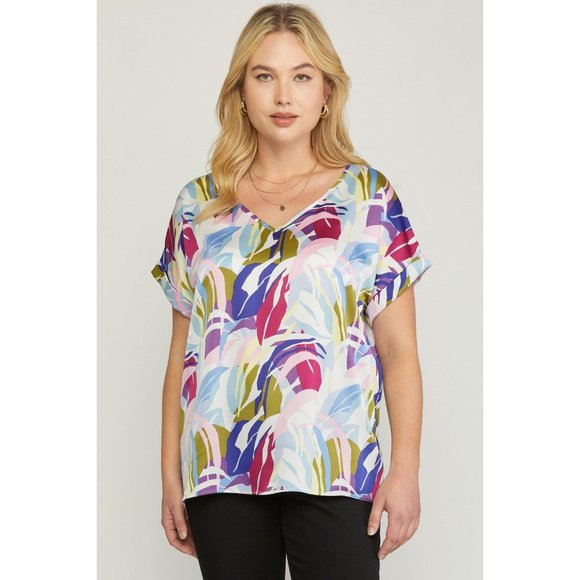 Entro Abstract Double V Top - Picture 2 of 7